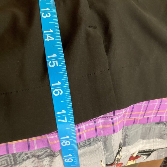Maggie Lane Skort Womens Sz 6 Black Golf A Line Mini Skirt Stretch Zip Pockets - Picture 5 of 8